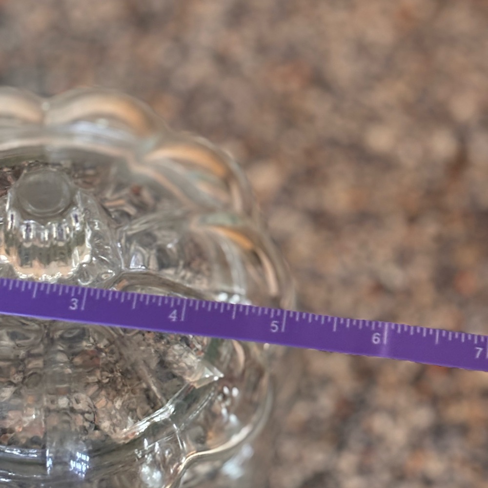 Clear Glass Pumpkin Jar with Lid - Picture 5 of 5